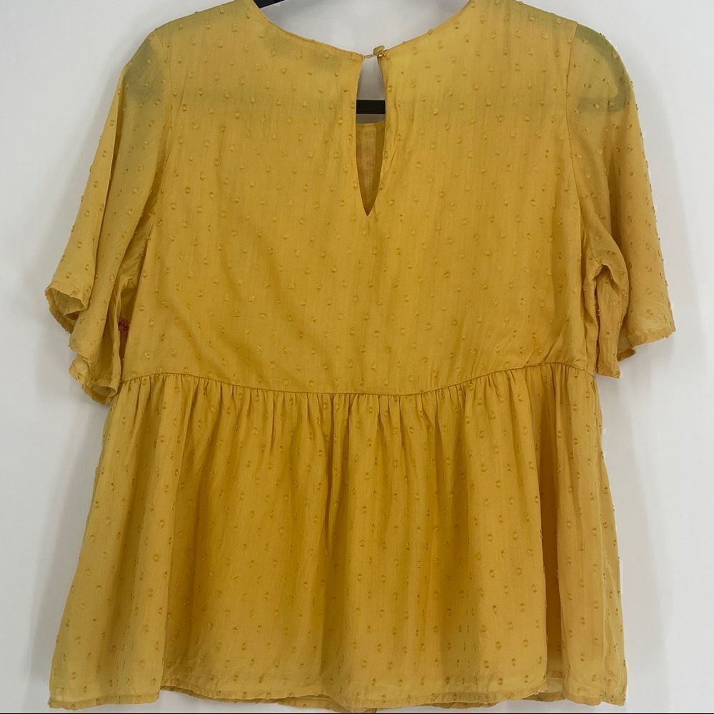 Blue Rose Peasant Blouse - Picture 6 of 8